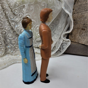 Vintage 1970's Man & Woman Figurine Doll House Tarco