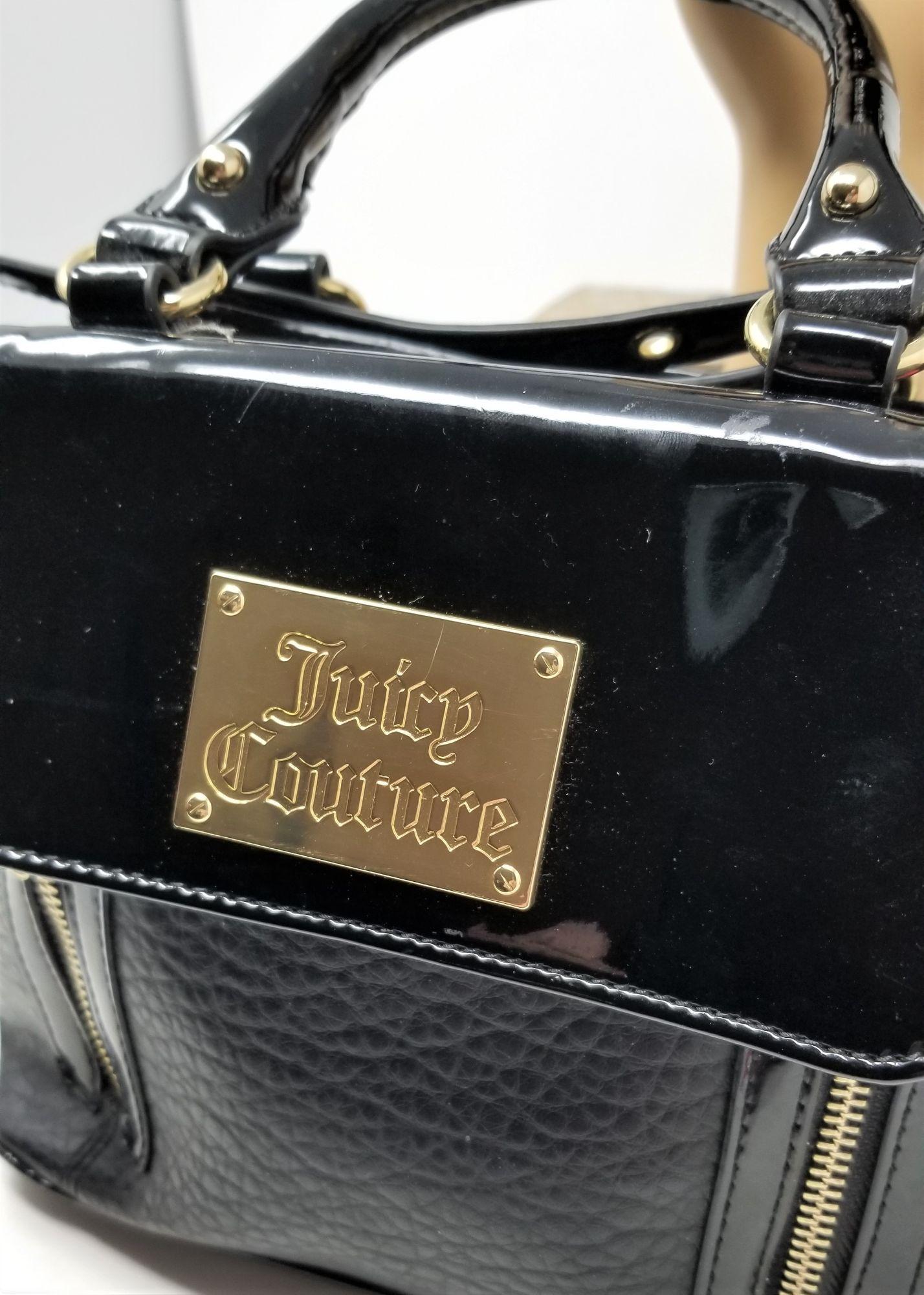 Juicy Couture Black Patent Leather Trim