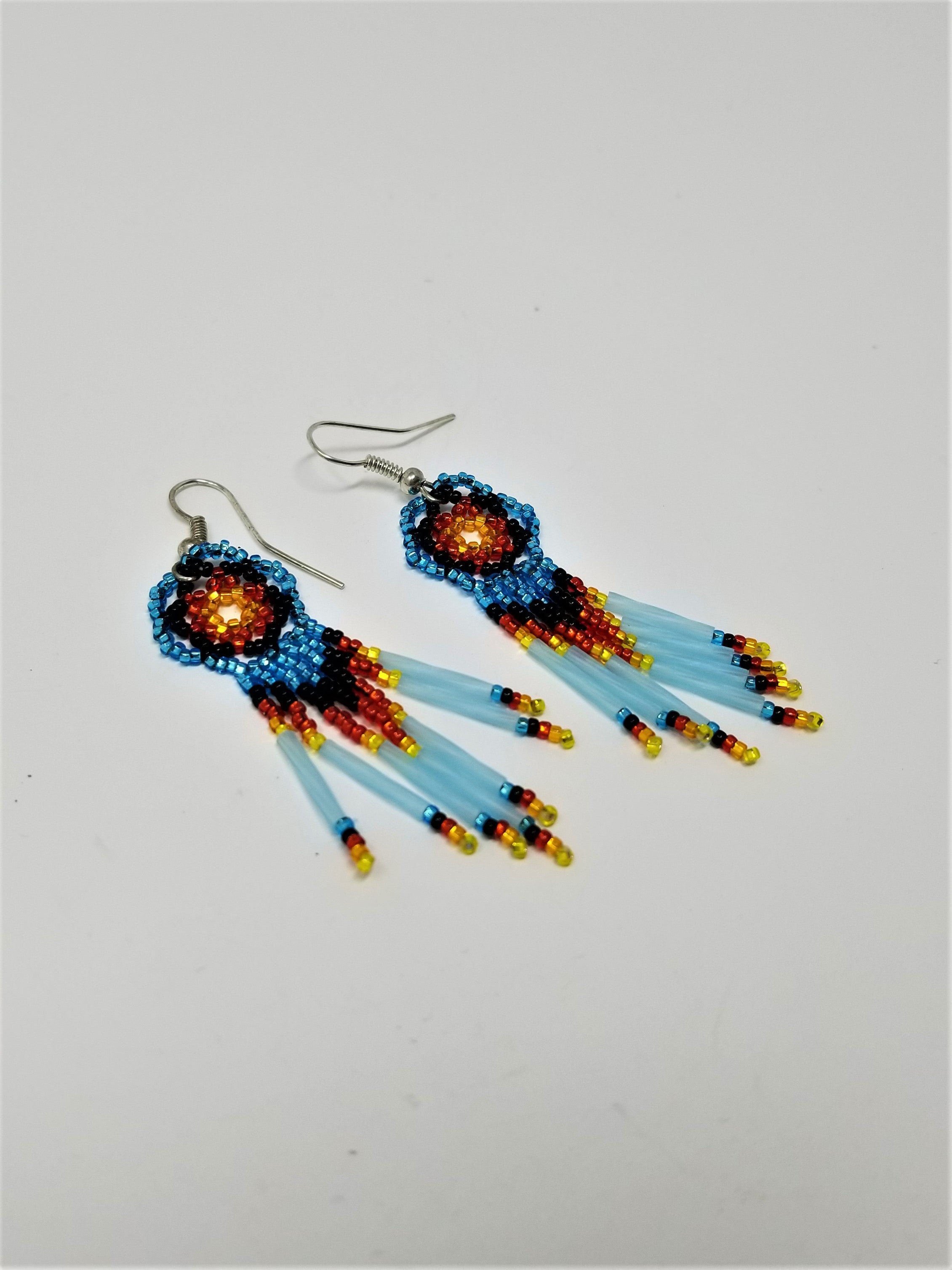 Handmade Beaded Earrings Southwest Style Native American