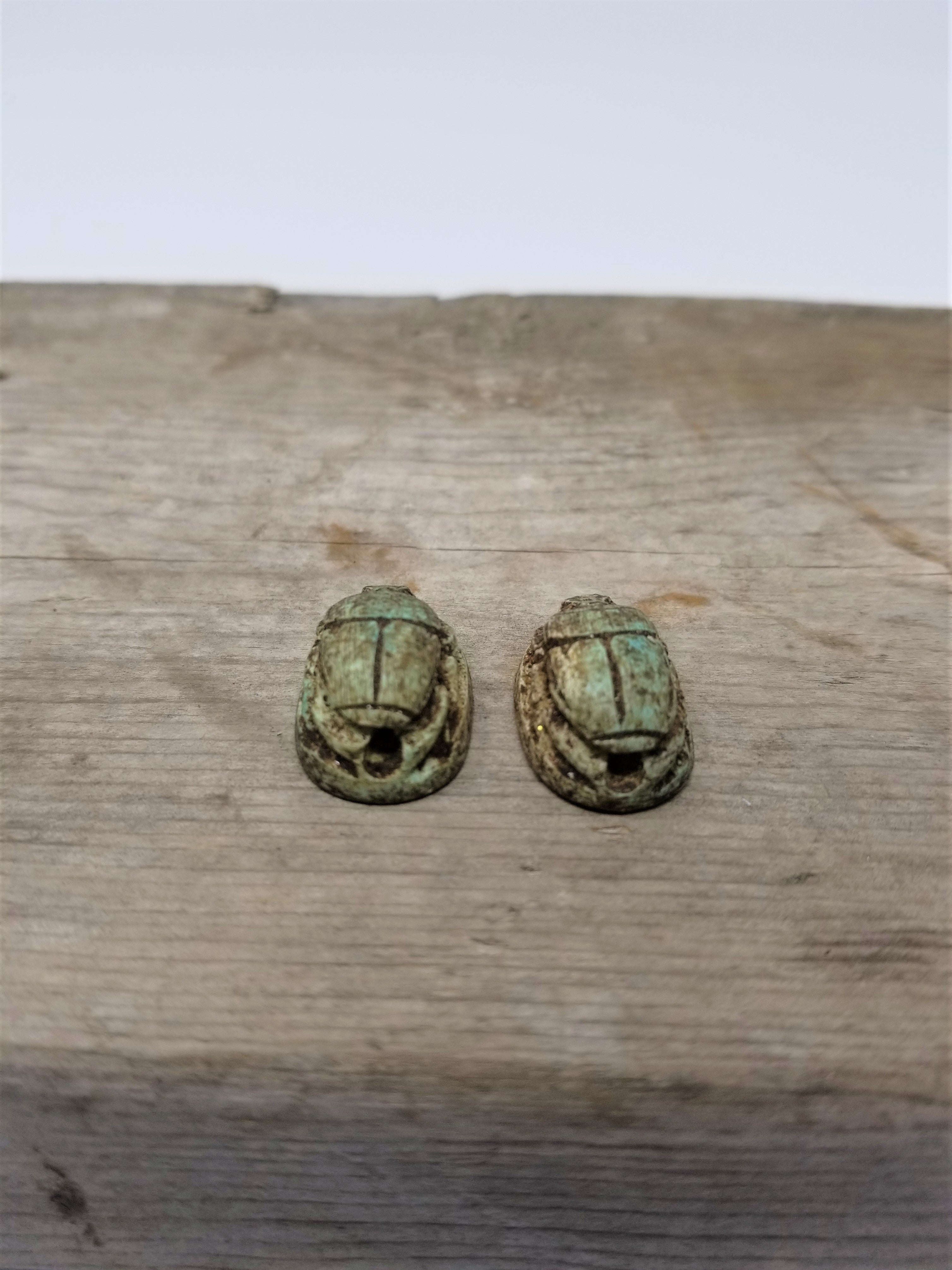 Vintage Scarab Beads from Egypt