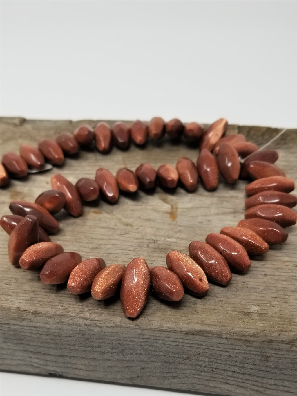 45 Stunning GoldStone 20 by 10 mm Beads Sparkling