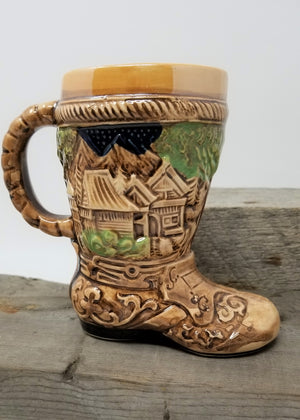 Vintage Boot Mug Made in Japan Collector