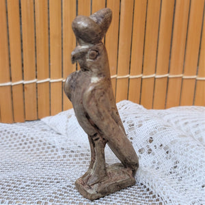 The Falcon God Horus figurine Vintage Bird God from Egypt Brown