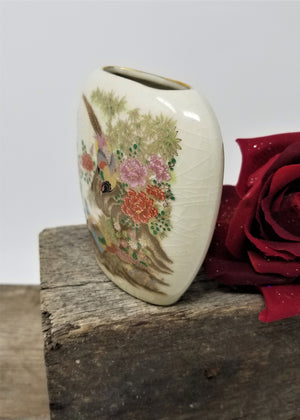 Vintage Small Vase Made in Japan Fancy Birds