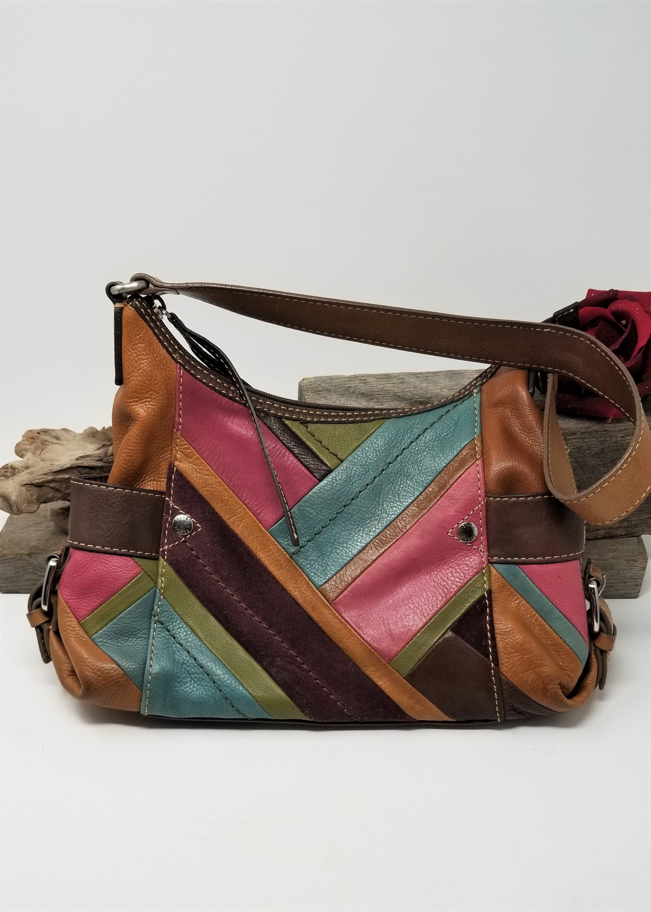Fossil Leather Purse of Many Colors Shoulder Bag