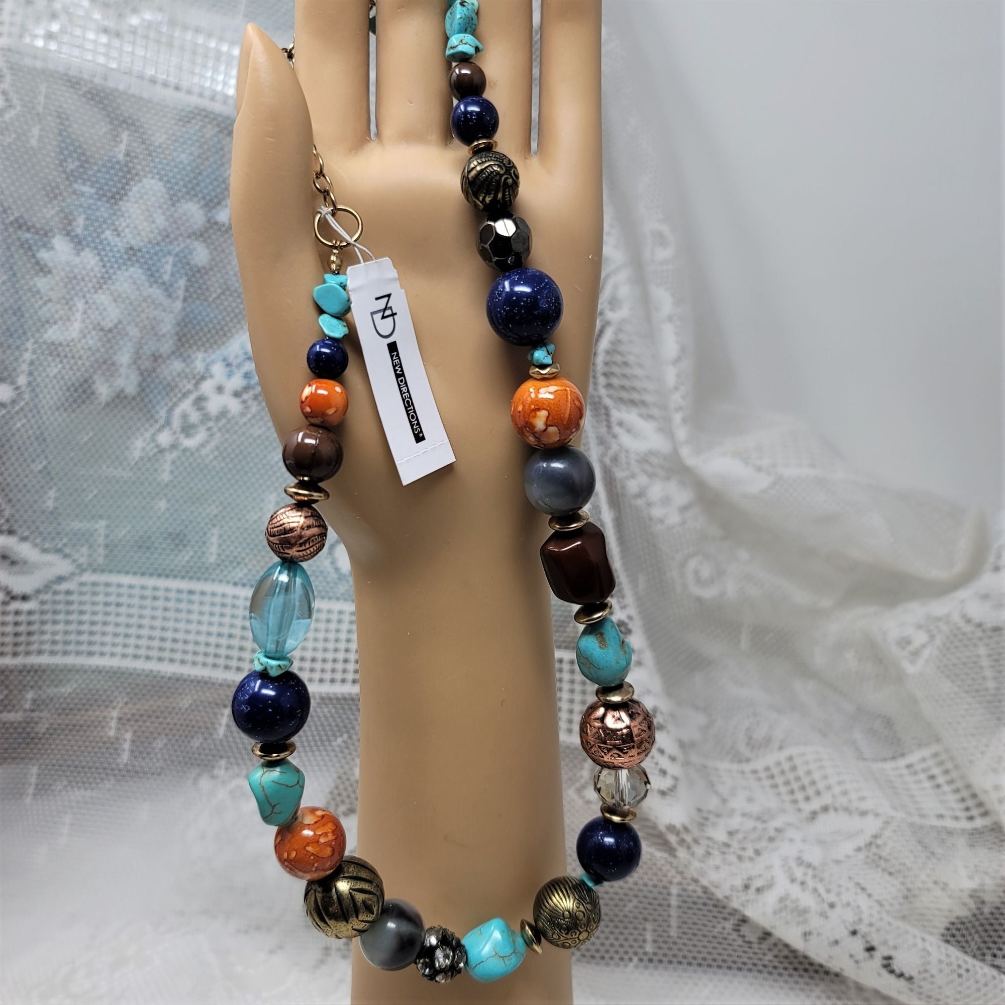 Colorful Necklace with Interesting Beads New Direction