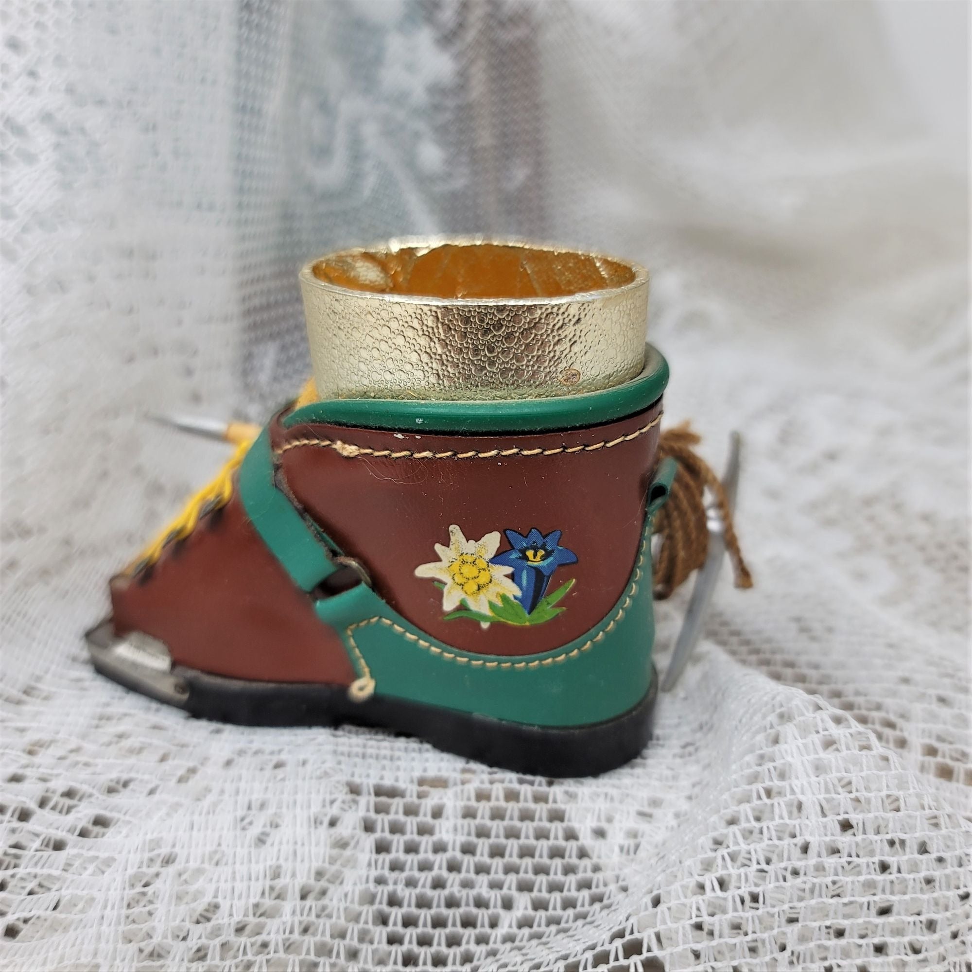 Vintage Germany Souvenir Hiking Boot Toothpick Holder