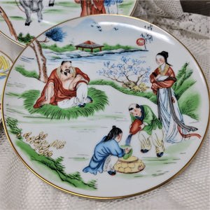 Oriental Style Collector plates by Dorothy Logan Studios