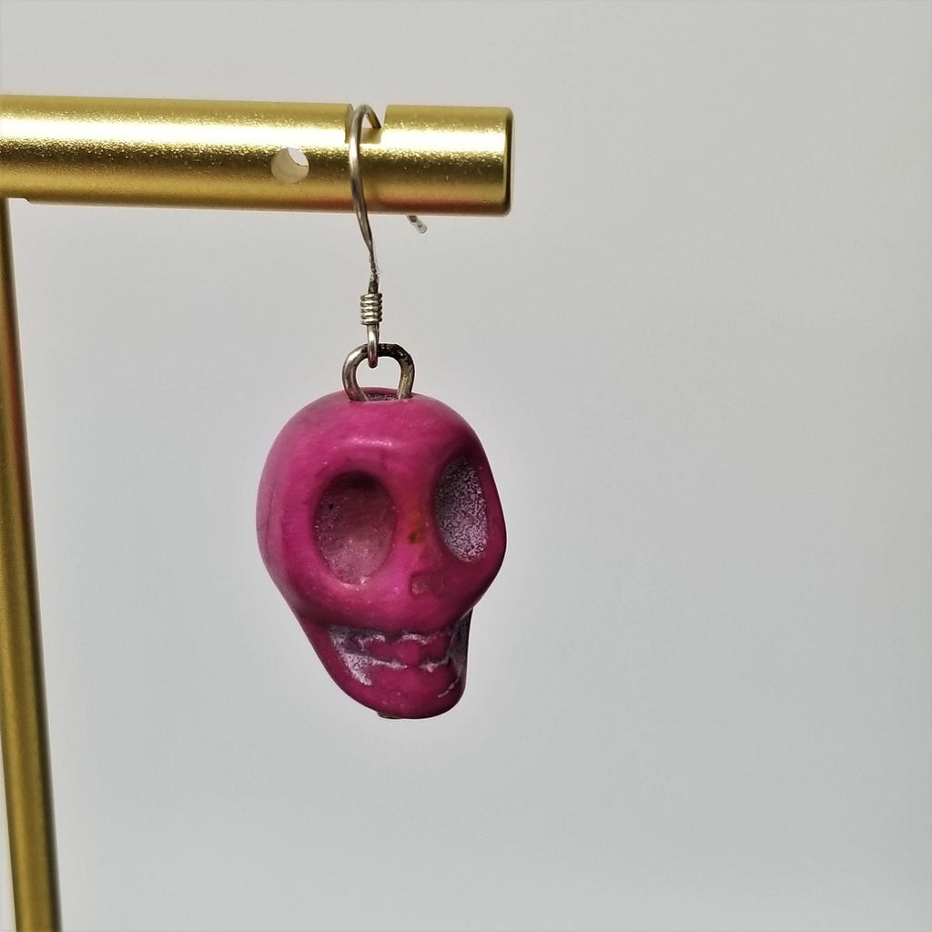Cool Scary Skull Earrings Thin SS Ear Wires Many Colors