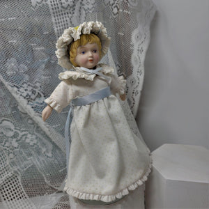 Avon Porcelain 1983 Cloth Dot Dress With Stand