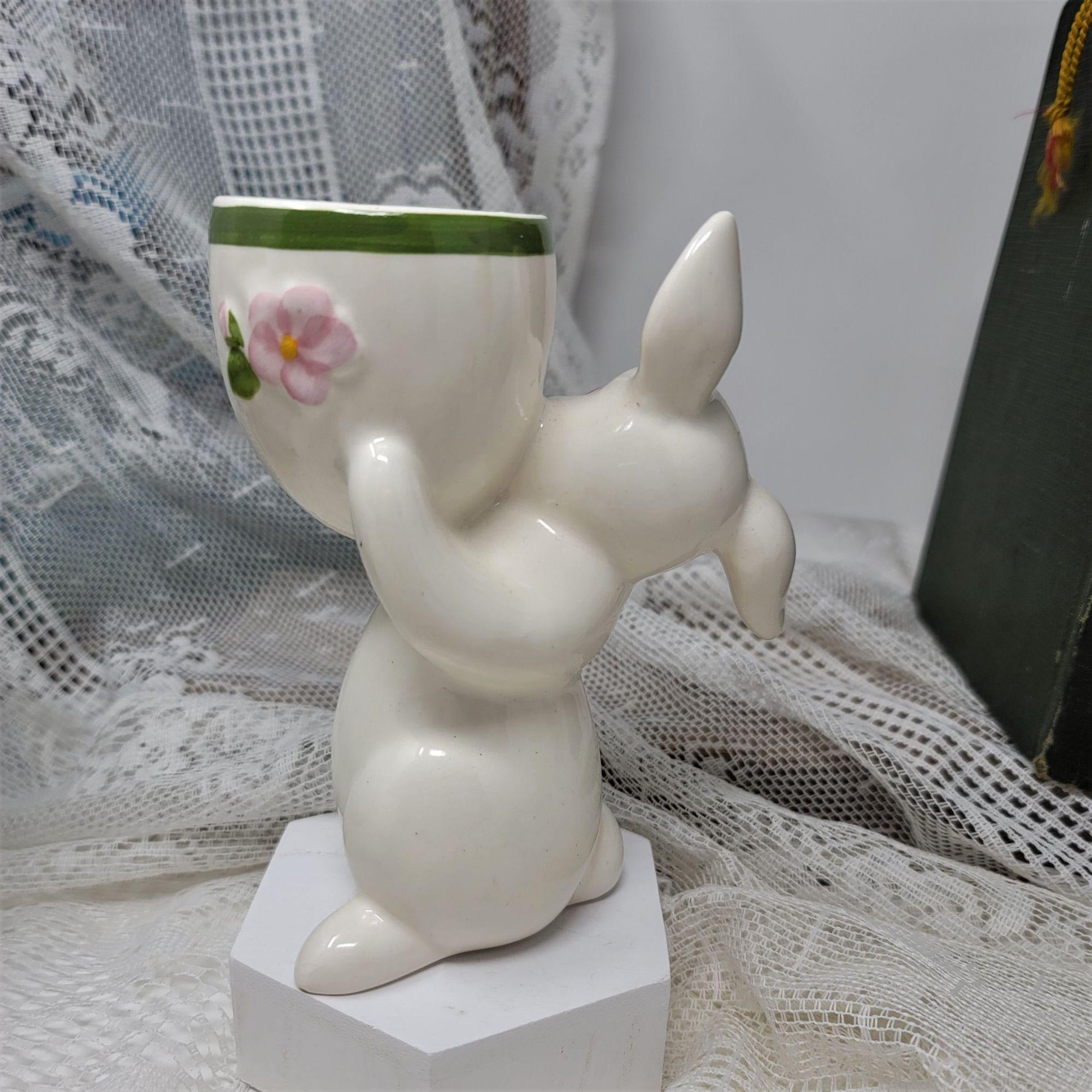 AVON 1981 Sunny Bunny Ceramic Candle Holder