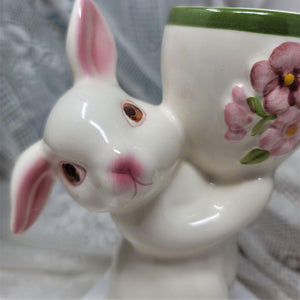 AVON 1981 Sunny Bunny Ceramic Candle Holder