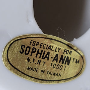 Sophia -Ann Figurine Little Girl Pink & Gold Trim