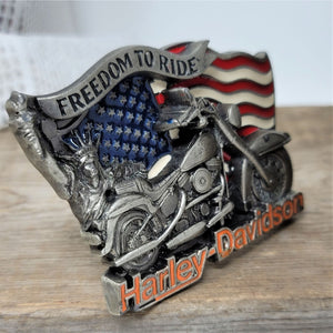 Harley Davidson 1991 Belt Buckle Baron Freedom To Ride U.S.A. H408 Rare