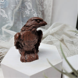 Miniature Eagle Figurine Pecan Shells/Resin Vintage