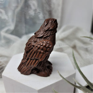 Miniature Eagle Figurine Pecan Shells/Resin Vintage
