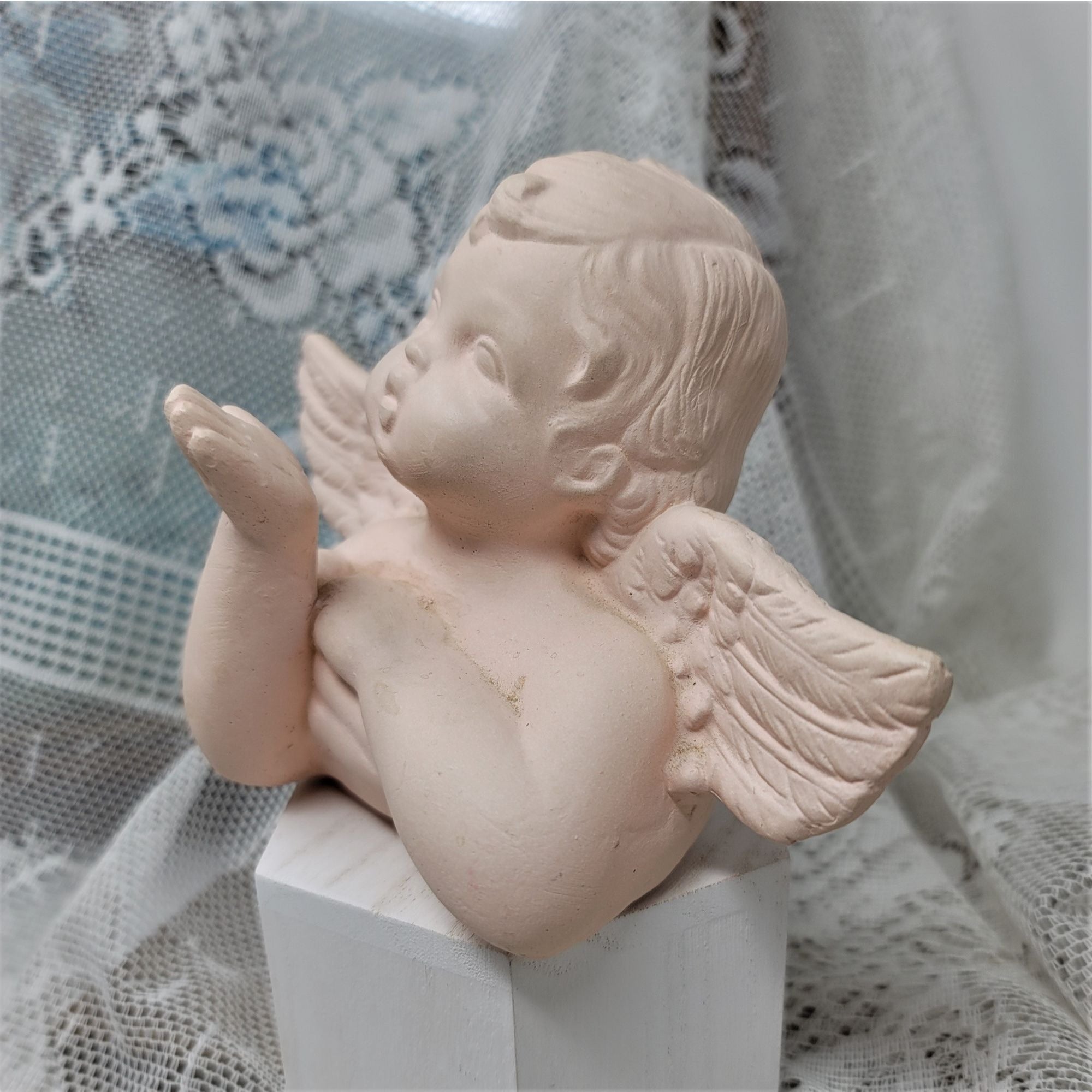 Heavenly Angel Figurine Blowing a Kiss