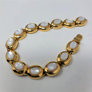 Vintage Gold & Mother of Pearl Necklace Set