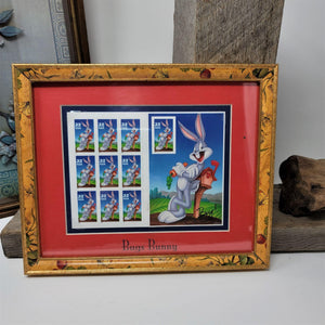 Bugs Bunny Pane of Ten (1998) Stamps Framed & Matted 1998